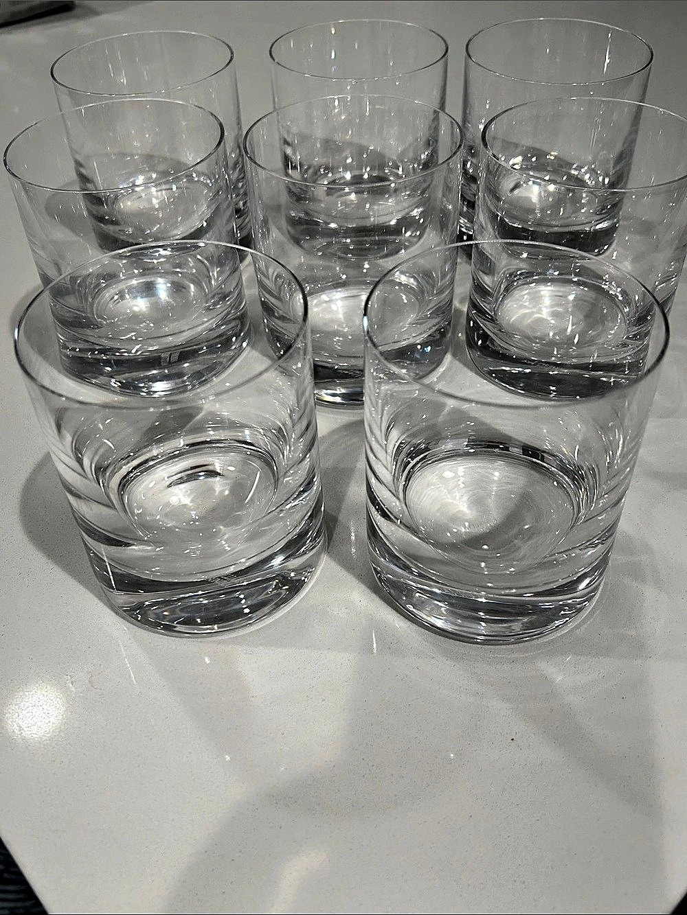 Williams Sonoma Signature Barware Double Old-Fashioned Glasses Clear Set of